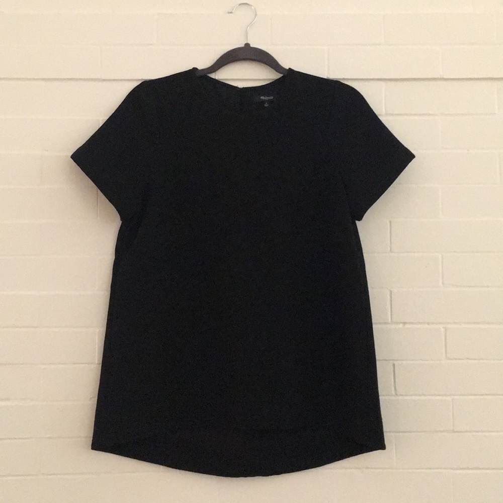 Madewell pleated short sleeve tee